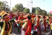 Ribuan penari, memadati area Car Free Day (CFD) di Jalan Ahmad Yani, Kota Bekasi, Minggu (26/4/2026) pagi.(Foto: Humas Pemkot Bekasi)
