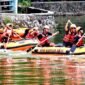 BPBD Bekasi menggelar lomba adu ketangkasan dayung perahu di Situ Rawa Binong, Cikarang Pusat.(Foto: Istimewa)