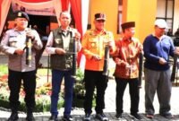Pemkab Bekasi menggelar peringatan Hari Kesiapsiagaan Bencana (HKB) 2026 di Halaman Kantor Badan Penanggulangan Bencana Daerah (BPBD) Kompleks Pemkab Bekasi, Cikarang Pusat, Minggu (26/4/2026).(Foto: Humas Pemkab Bekasi) 