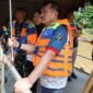 Wakil Wali Kota Bekasi Abdul Harris Bobihoe pada  kegiatan susur sungai, bersih-bersih Kali Bekasi, serta penanaman pohon di bantaran kali dalam rangka memperingati Hari Ulang Tahun (HUT) ke-29 Kota Bekasi.