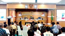 Musrenbang RKPD 2027 digelar Bapperida Kota Bekasi di Aula Nonon Sonthanie, Kamis (16/4).(Foto: Humas Pemkot Bekasi)