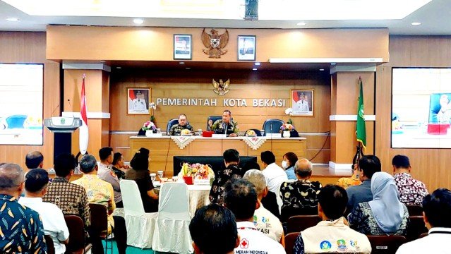 Musrenbang RKPD 2027 digelar Bapperida Kota Bekasi di Aula Nonon Sonthanie, Kamis (16/4).(Foto: Humas Pemkot Bekasi)