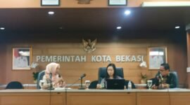 Workshop Optimalisasi Peningkatan Penggunaan Produk Dalam Negeri (P3DN) di Aula Nonon Sontanie, Kamis (30/04).(Foto: Humas Pemkot Bekasi)
