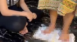 Video seorang perempuan dipaksa sumpah dengan menginjak Alquran viral di medsos.(Foto: Istimewa)