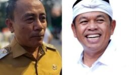 Wagub Kalbar Krisantus Kurniawan dan Gubernur Jabar Dedi Mulyadi.(Foto: Istimewa)
