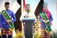 Wakil Walikota Bekasi Harris Bobihoe pada acara HBH Lamahu budaya Gorontalo.(Foto: Humas Pemkot Bekasi)