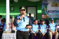 Wakil Wali Kota Bekasi Harris Bobihoe membuka O2SN tingkat Kecamatan di Stadion Mini Mustika Jaya Kota Bekasi, Rabu (06/05).(Foto: Humas Pemkot Bekasi)
