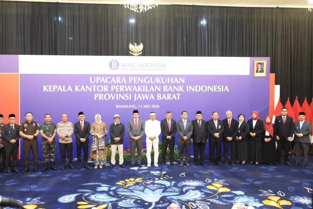 Acara Pengukuhan Kepala Perwakilan BI Jabar.(Foto: Humas Pemkot Bekasi)