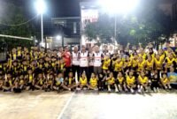 Tim Verifikasi PBVSI Kota Bekasi foto bersama Klub Bolavoli Pendawa di Jatiasih.(Foto Doc Redaksi)