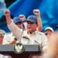 Presiden RI Prabowo Subianto do tengah-tengah para buruh pada peringatan May Day di Monas, Jakarta, Jumat (1/5/2026).(Foto: Istimewa)