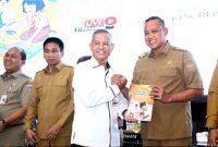 Wali Kota Bekasi, Tri Adhianto, pada kegiatan peluncuran buku panduan dan bahan ajar pendidikan antikorupsi untuk jenjang PAUD, pendidikan dasar, hingga pendidikan menengah yang digelar di Gedung Sasana Bhakti Praja, Kementerian Dalam Negeri, Senin, (11/5/26).(Foto: Humas Pemkot Bekasi)