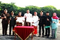  Wali Kota Bekasi Tri Adhianto pada Penandatanganan kerja sama dengan Kementerian Kehutanan Republik Indonesia dalam program penghijauan bertajuk Tri For Tree.(Foto: Humas Pemkot Bekasi)
