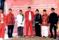 Wali Kota Bekasi, Tri Adhianto saat menghadiri kegiatan Sedekah Bumi.di wilayah Jatimurni, Kecamatan Pondok Melati, pada Sabtu, (2/5/26).(Foto Humas: Pemkot Bekasi)