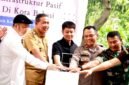 Wali Kota Bekasi Tri Adhianto pada Peluncuran pemasangan ducting pertama di Taman Cut Mutia.(Foto; Istimewa)