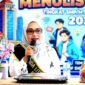 Bunda Literasi Kota Bekasi, Wiwiek Hargono Tri Adhianto, menghadiri Grand Final Lomba Menulis Cerpen Tingkat SMP/MTs Kota Bekasi Tahun 2026.(Foto: Hms Pemkot Bekasi)