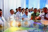 Wali Kota Bekasi Tri Adhianto pada Ground breaking pembangunan Pengolahan Sampah menjadi Energi Listrik (PSEL) di kawasan Bantargebang.(Foto Hms Pemkot Bekasi)