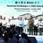 Peletakan batu pertama (ground breaking) Pembangunan PSEL di Bantargebang Kota Bekasi dihadiri langsung oleh sejumlah pejabat tinggi negara di antaranya Menteri Koordinator Bidang Pangan Zulkifli Hasan, Kepala Staf Angkatan Darat (KSAD) Maruli Simanjuntak, Gubernur Jawa Barat KDM, serta didampingi penuh oleh Wali Kota dan Wakil Wali Kota Bekasi.(Foto: Hms Pemkot Bekasi)