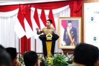 Wamendagri Akhmad Wiyagus keynote speech dalam Rakor Penguatan Tata Kelola Pemerintahan Daerah dan Pencegahan Korupsi di Gedung Gradhika Bhakti Praja, Semarang, Kamis (20/8/2026).(Foto: Istimewa)