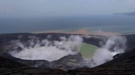 Ilustrasi Kawah Anak Gunung Krakatau.(Foto: Istimewa)