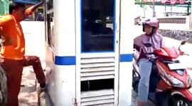 Pintu masuk parkir RSUD Kabupaten Sukabumi Jawa Barat.(Foto: Istimewa)